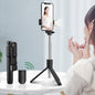 Compatible with Apple, Selfie Stick Mobile Phone Live Broadcast Bracket Integrated Universal Bluetooth Remote Control Tripod - 图片 7