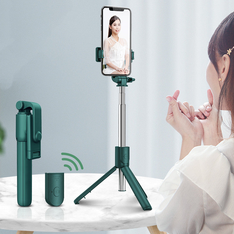 Compatible with Apple, Selfie Stick Mobile Phone Live Broadcast Bracket Integrated Universal Bluetooth Remote Control Tripod - 图片 4