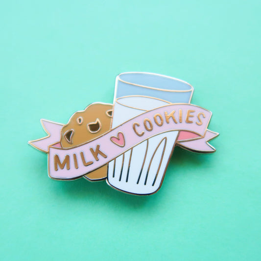 Milk And Biscuit Brooch Childhood Food Badge 1620352002999