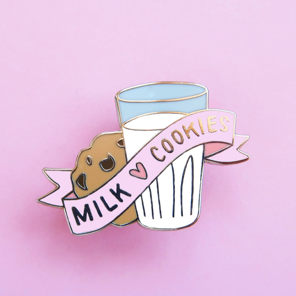 Milk And Biscuit Brooch Childhood Food Badge 1620352003014