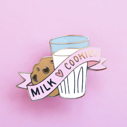 Milk And Biscuit Brooch Childhood Food Badge 1620352003014