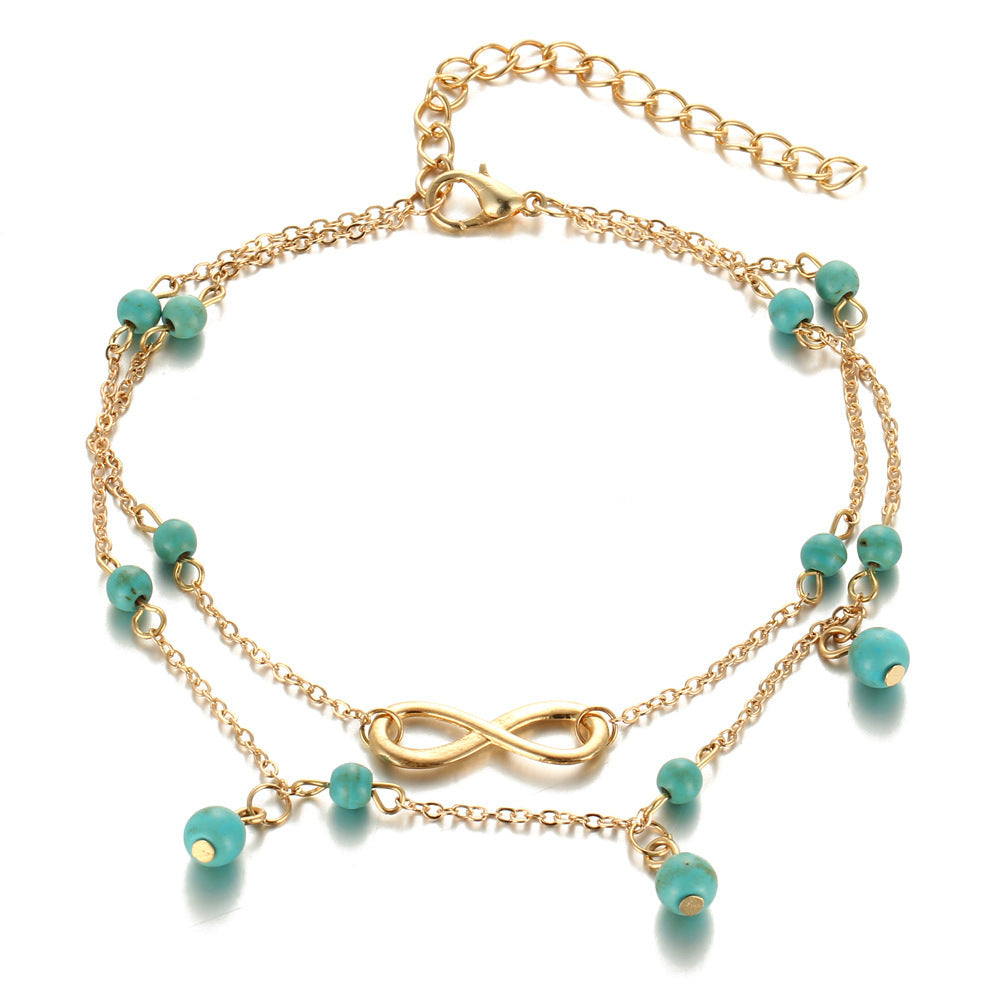 Love Peach Heart Heart-Shaped Anklet Women 1620352688988