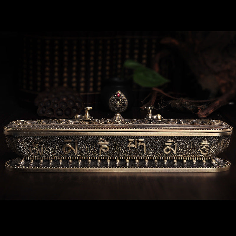 Incense Burner Horizontal Pure Copper Color 1620356389496