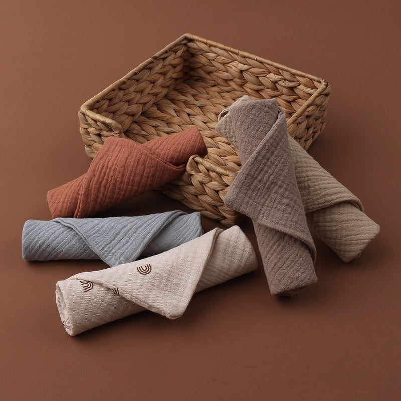 Baby Four-Layer Gauze Cotton Small Square Towel Saliva Towel Face Towel 1620376042536