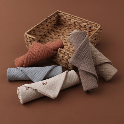 Baby Four-Layer Gauze Cotton Small Square Towel Saliva Towel Face Towel 1620376042536
