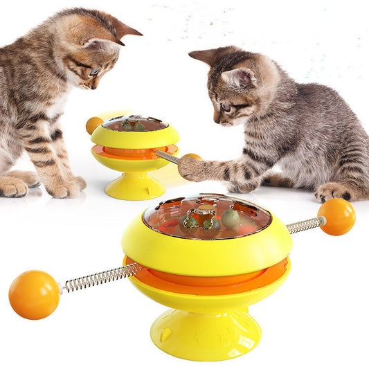 Rotatable Cat Toys Supplies With Catnip Interactive Training Toys For Cats Kitten Cat Accessories Pet Products 1620381747486