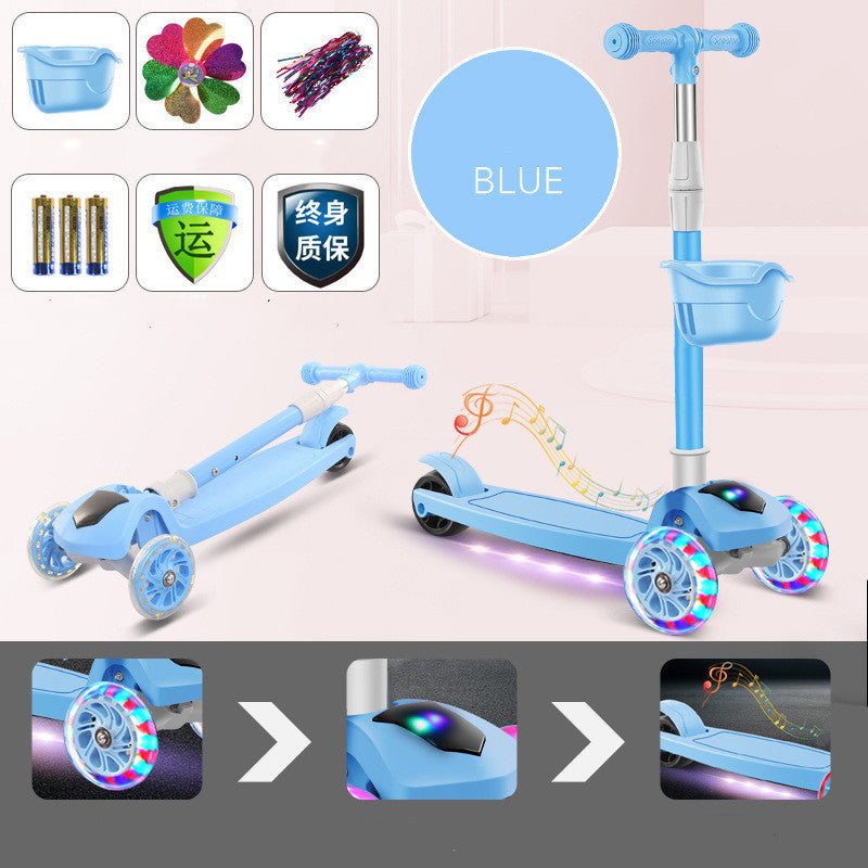 Children'S Scooter Mi Gao Three-In-One Kids Skateboard Scooter Scooter 1620384863910