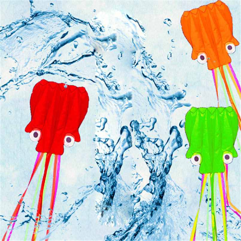 3D 4M Large Octopus Kite with Handle Line Children Outdoor Summer Game Professional Stunt Software Power Beach Kite Kids Toy - HD Wireless Product #3