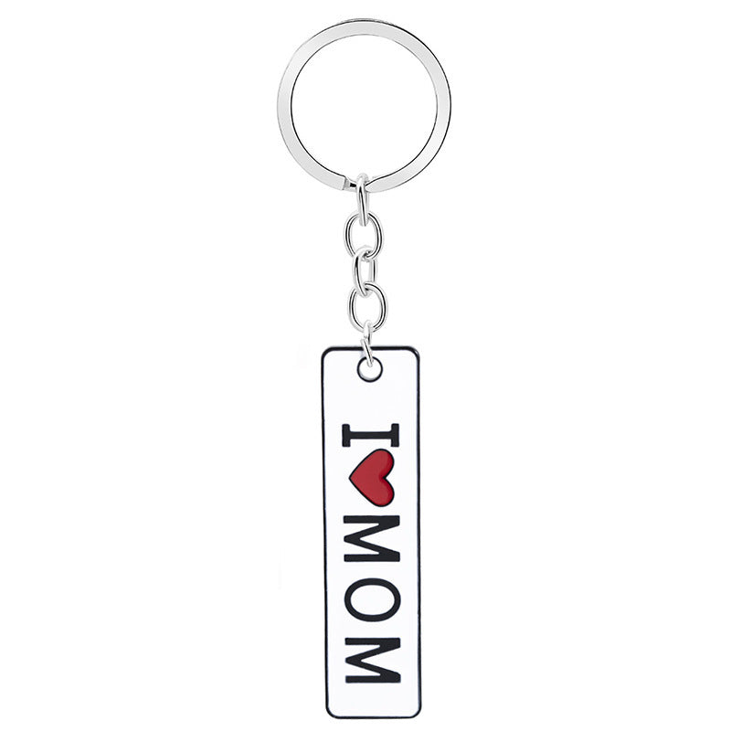 Double-Sided Lettering Dripping Oil I Love Mom Mother's Day Gift 1620446281829
