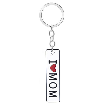 Double-Sided Lettering Dripping Oil I Love Mom Mother's Day Gift 1620446281829