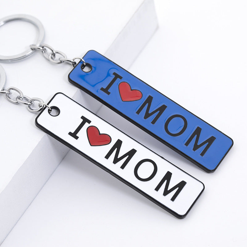 Double-Sided Lettering Dripping Oil I Love Mom Mother's Day Gift 1620446281832