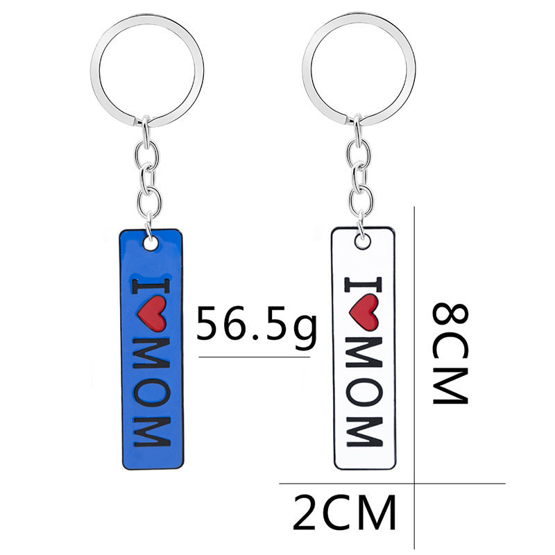 Double-Sided Lettering Dripping Oil I Love Mom Mother's Day Gift 1620446281844