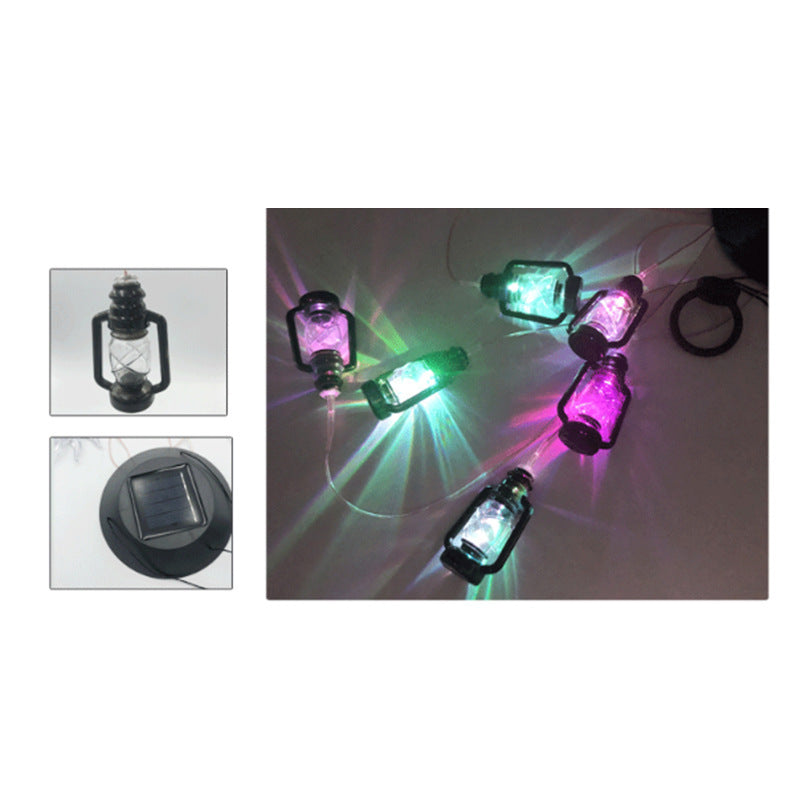 Changing Solar Powered Lanterns Wind Chime Wind Mobile LED Light 1620455357920
