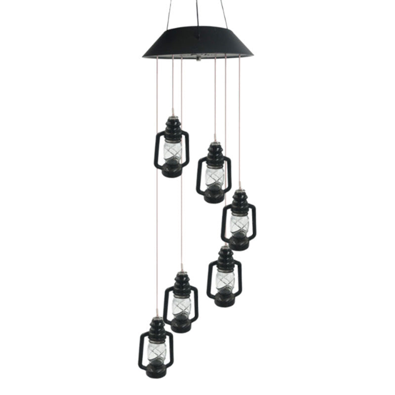 Changing Solar Powered Lanterns Wind Chime Wind Mobile LED Light 1620455357921