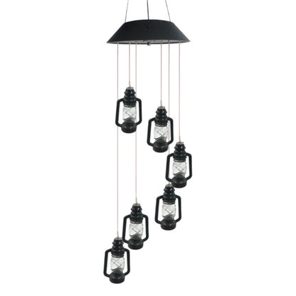 Changing Solar Powered Lanterns Wind Chime Wind Mobile LED Light 1620455357921