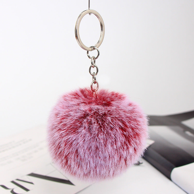 20 Colors Fluffy Fur Pom Pom Keychain Soft Faux Fur-like Ball Car Keyring Key Holder Women Bag Pendant Jewelry - HD Wireless Product #17