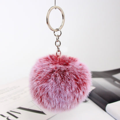 20 Colors Fluffy Fur Pom Pom Keychain Soft Faux Fur-like Ball Car Keyring Key Holder Women Bag Pendant Jewelry - HD Wireless Product #17