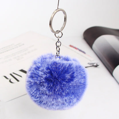 20 Colors Fluffy Fur Pom Pom Keychain Soft Faux Fur-like Ball Car Keyring Key Holder Women Bag Pendant Jewelry - HD Wireless Product #19