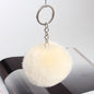 20 Colors Fluffy Fur Pom Pom Keychain Soft Faux Fur-like Ball Car Keyring Key Holder Women Bag Pendant Jewelry - HD Wireless Product #27
