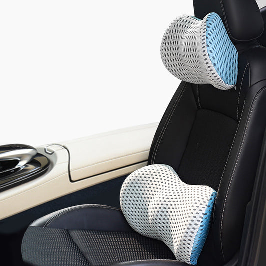 Memory Foam Car Headrest Lumbar Support Set 1620531758310