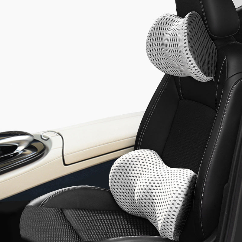 Memory Foam Car Headrest Lumbar Support Set 1620531758311