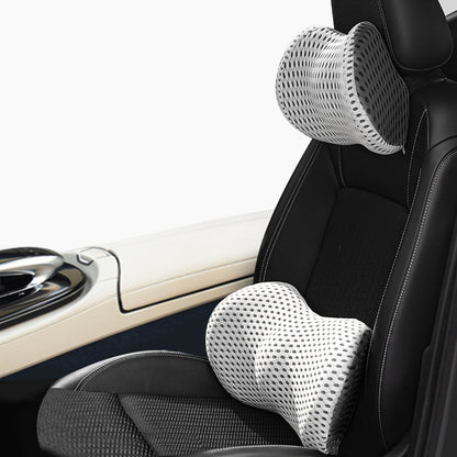 Memory Foam Car Headrest Lumbar Support Set 1620531758311