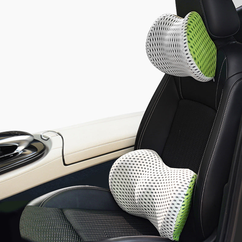 Memory Foam Car Headrest Lumbar Support Set 1620531758312