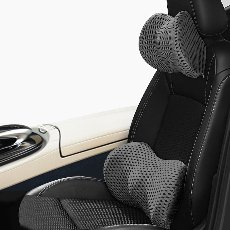 Memory Foam Car Headrest Lumbar Support Set 1620531758313