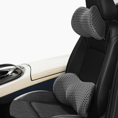 Memory Foam Car Headrest Lumbar Support Set 1620531758313