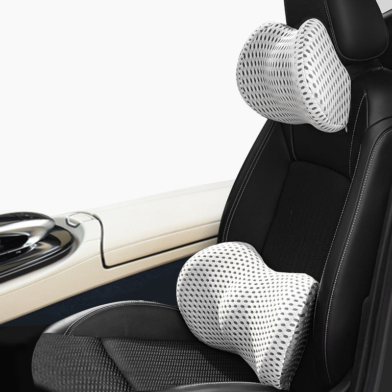Memory Foam Car Headrest Lumbar Support Set 1620531758325