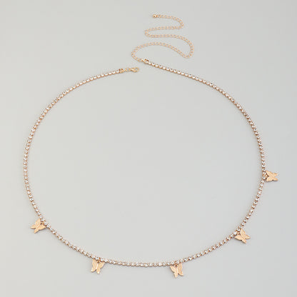 Fashion Sexy Butterfly Body Chain Belly Waist Chain for Women Summer Beach Trend Jewelry Accessories Belt Party Gift 16205433