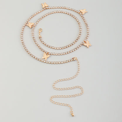 Fashion Sexy Butterfly Body Chain Belly Waist Chain for Women Summer Beach Trend Jewelry Accessories Belt Party Gift 16205433