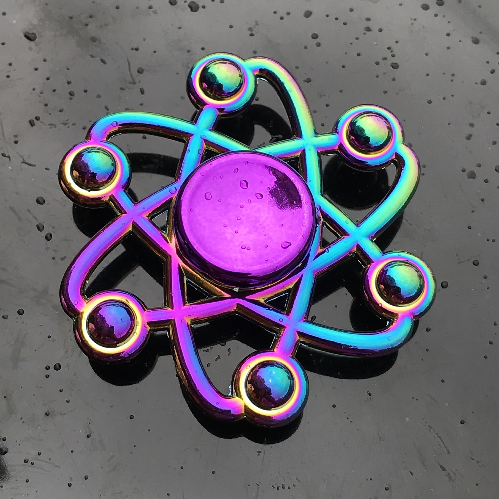 Clover Colorful Fingertip Spinning Spiral Decompression Toy Finger Spinner 1620545610437