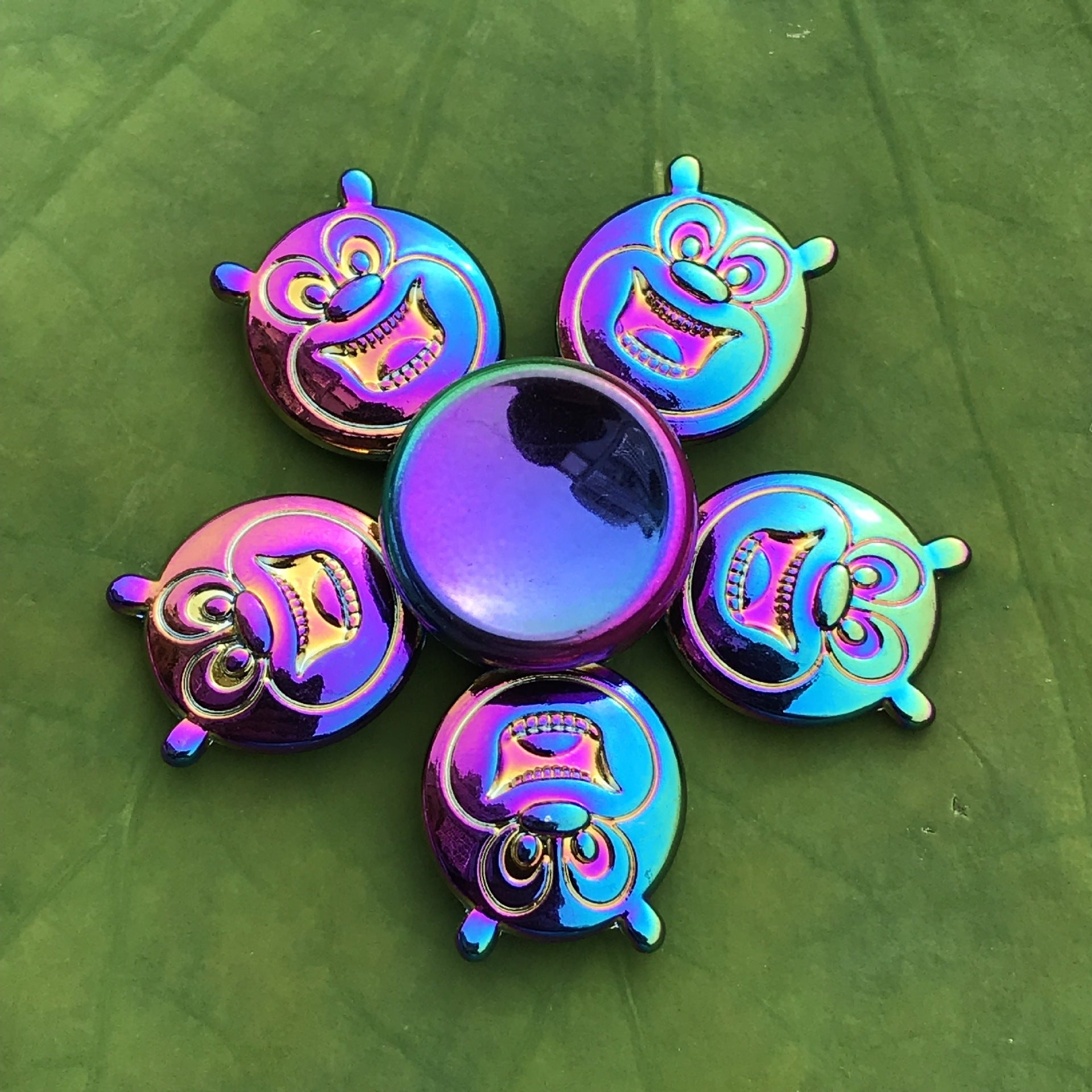 Clover Colorful Fingertip Spinning Spiral Decompression Toy Finger Spinner 1620545610441