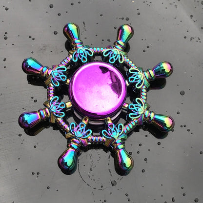 Clover Colorful Fingertip Spinning Spiral Decompression Toy Finger Spinner 1620545610452