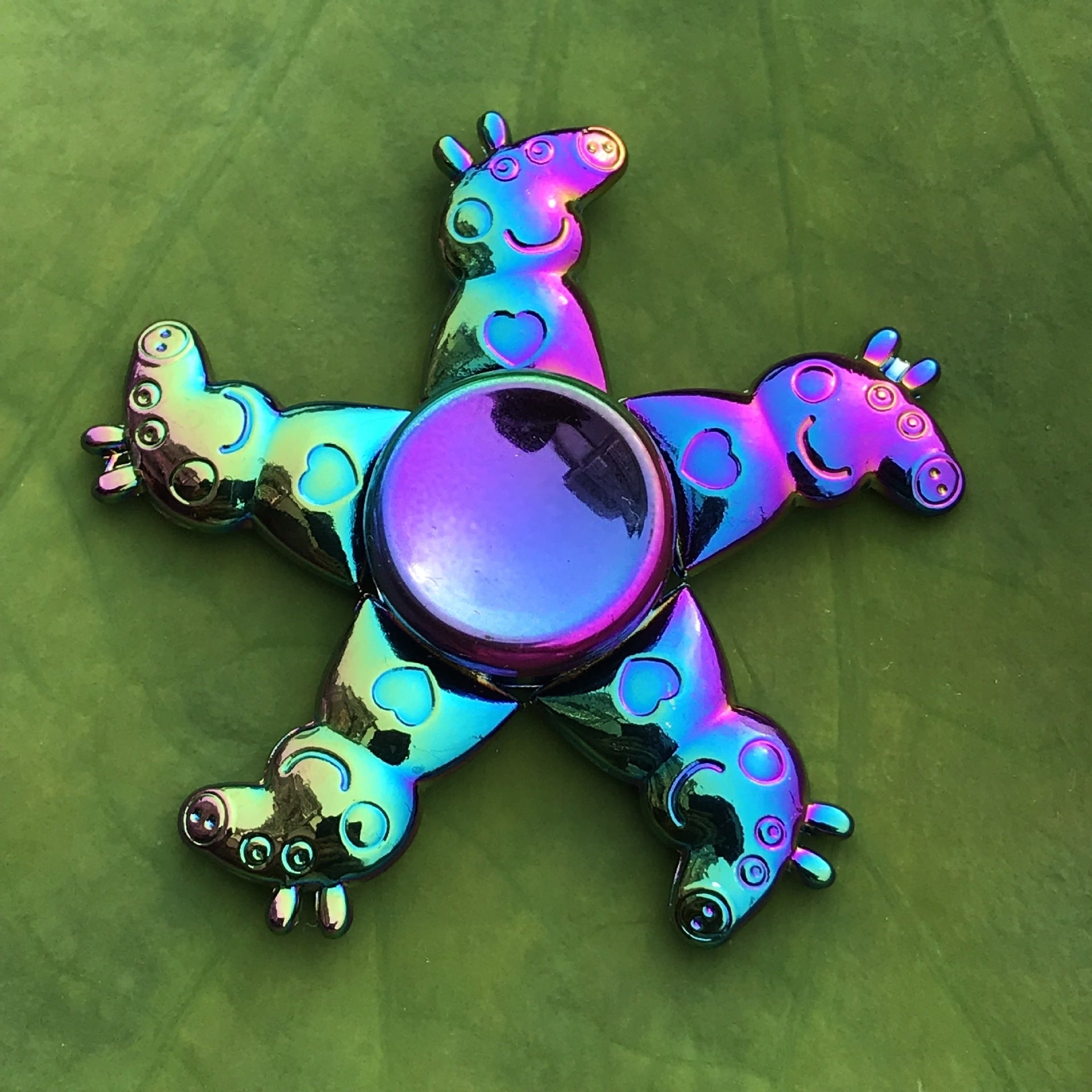Clover Colorful Fingertip Spinning Spiral Decompression Toy Finger Spinner 1620545610737