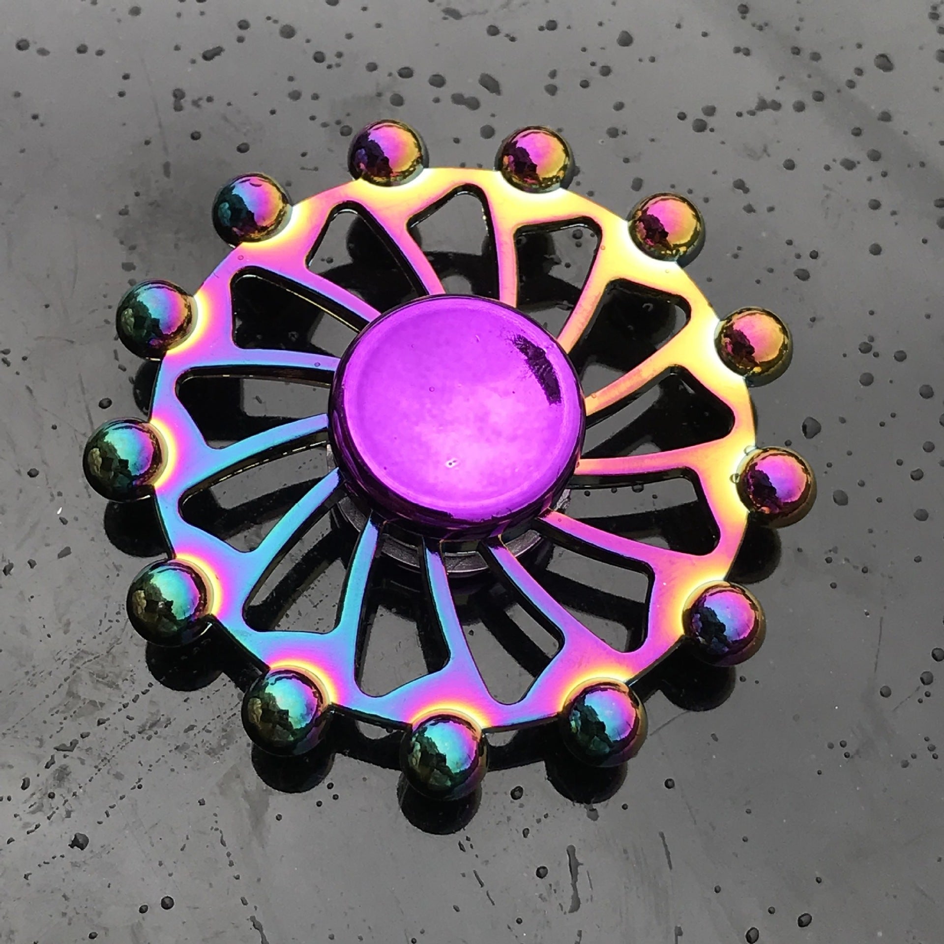 Clover Colorful Fingertip Spinning Spiral Decompression Toy Finger Spinner 1620545610739