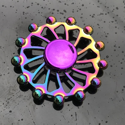 Clover Colorful Fingertip Spinning Spiral Decompression Toy Finger Spinner 1620545610739