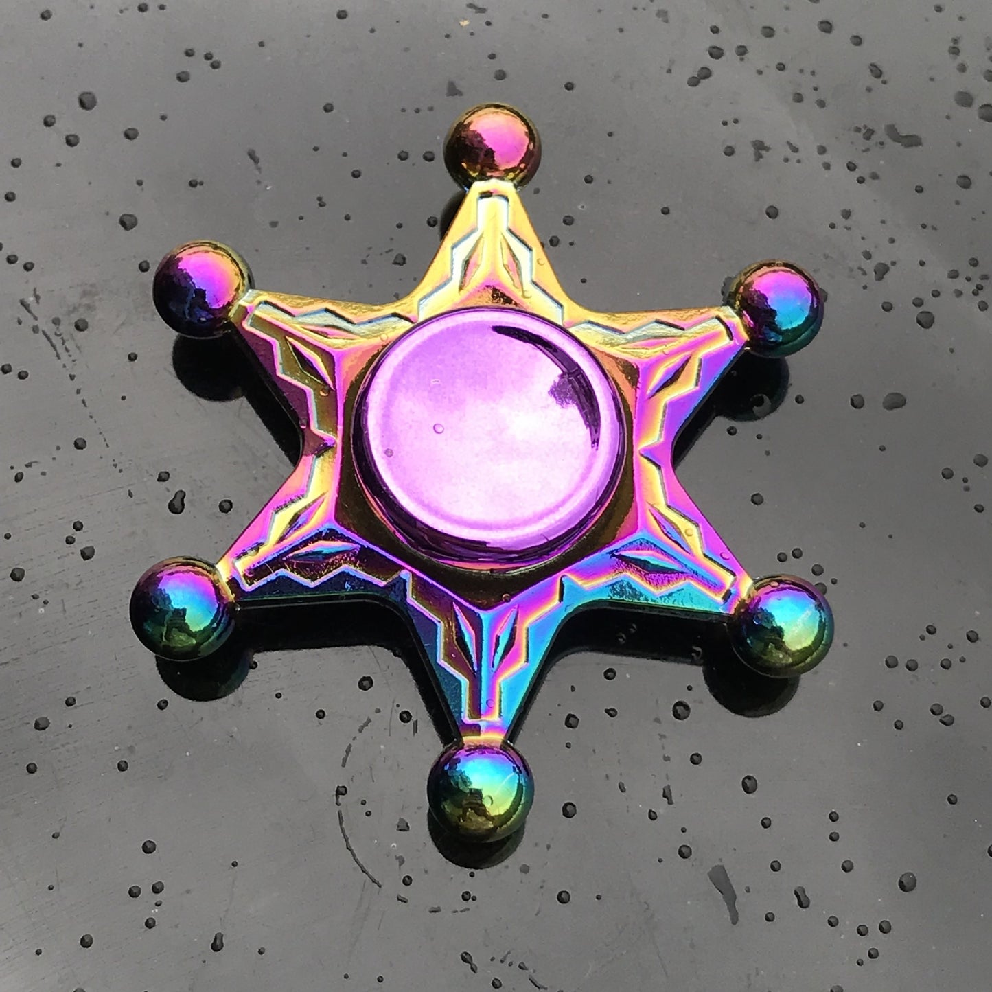 Clover Colorful Fingertip Spinning Spiral Decompression Toy Finger Spinner 1620545610751