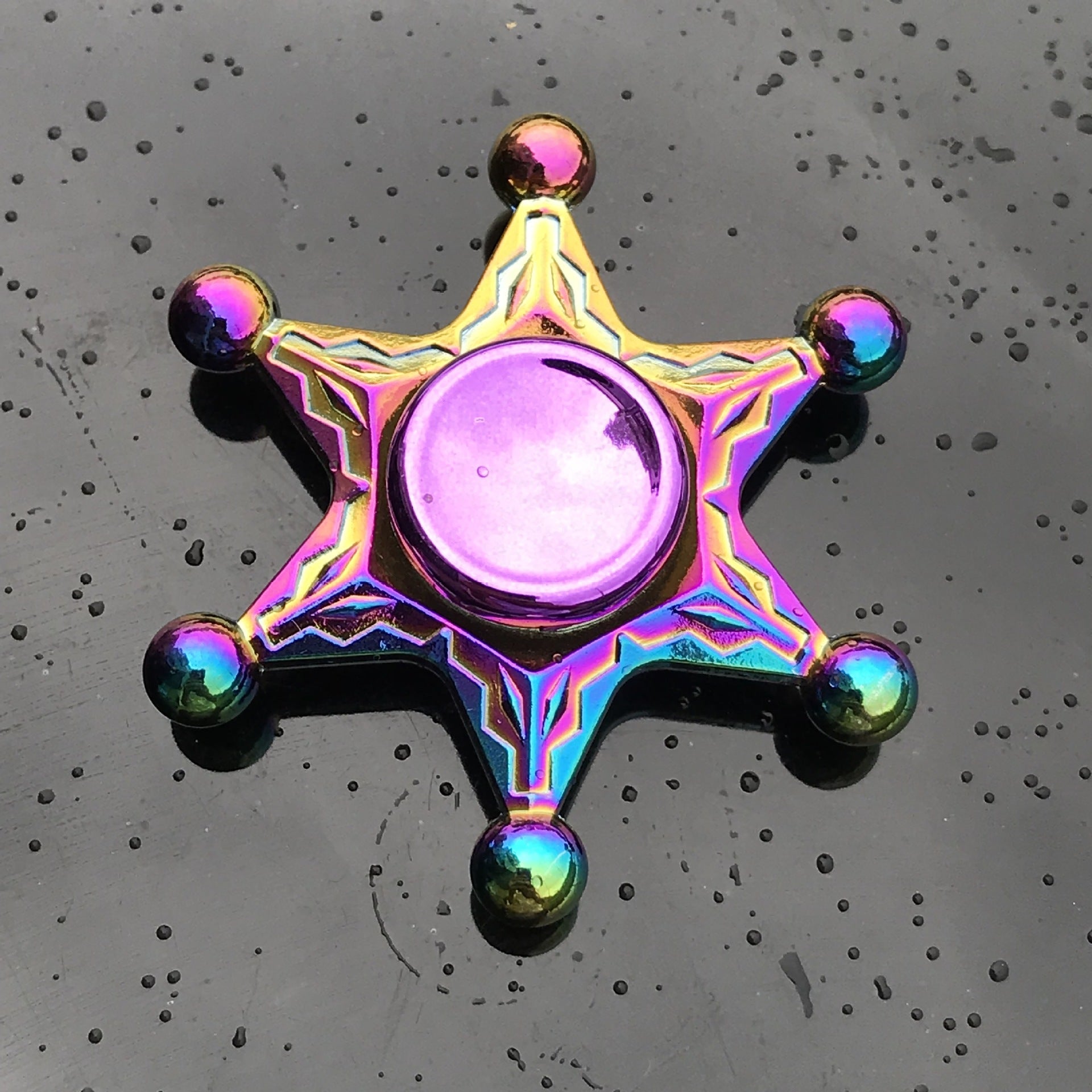 Clover Colorful Fingertip Spinning Spiral Decompression Toy Finger Spinner 1620545610751