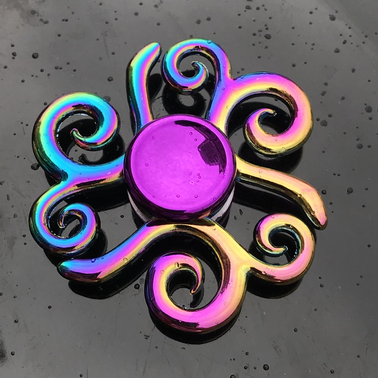 Clover Colorful Fingertip Spinning Spiral Decompression Toy Finger Spinner 1620545611030
