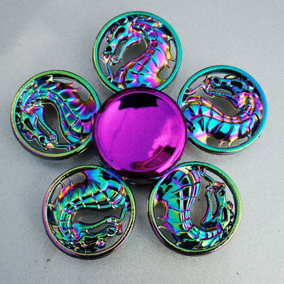 Clover Colorful Fingertip Spinning Spiral Decompression Toy Finger Spinner 1620545628523