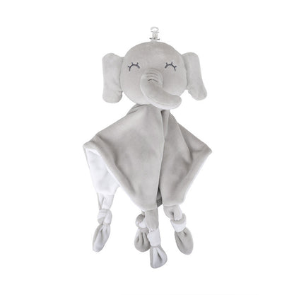 Cartoon Soft Soothing Towel Baby Animal Handkerchief With Ringing Paper 1620551604525
