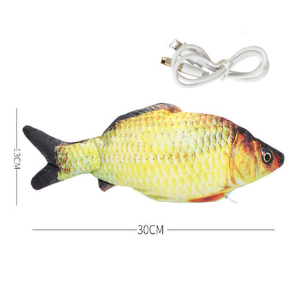 Simulation Fish Toy, Electric Cat Toy, Usb Charging, Beating Fish Plush Toy 1620556793533