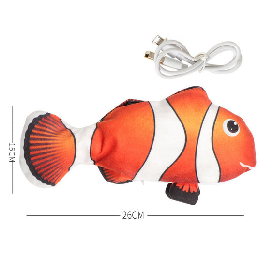 Simulation Fish Toy, Electric Cat Toy, Usb Charging, Beating Fish Plush Toy 1620556793556
