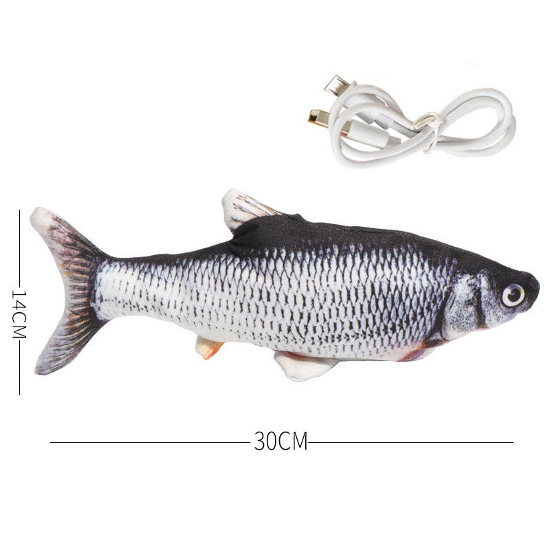 Simulation Fish Toy, Electric Cat Toy, Usb Charging, Beating Fish Plush Toy 1620556793577