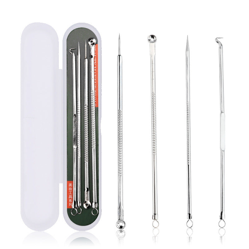 Rose Gold Acne Needle 4-Piece Set 1620561053039