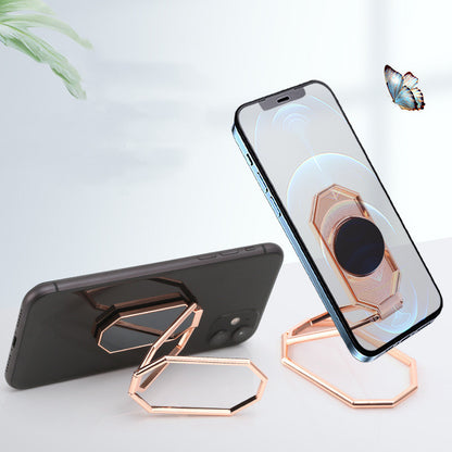 Magic Ring Folding And Sticking Zinc Alloy Metal Mobile Phone Ring Buckle - 图片 5