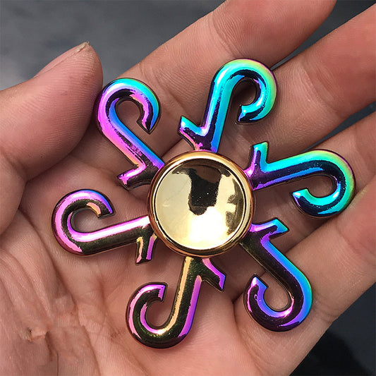 New Colorful Fingertip Spinner Zinc Alloy Decompression Toy Hand Spinner Finger Spinner 1620704680044