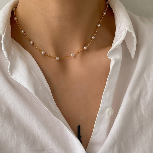 Girl Simple Necklace Necklace Clavicle Chain 1620717662064
